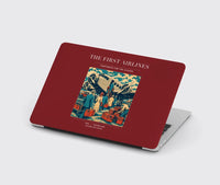 Thumbnail for VINTAGE G4048 - The First Airlines - Designed MacBook Cases design on darkred