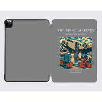 Thumbnail for VINTAGE G4048 - The First Airlines - Designed iPad & Samsung Tablet Cases design on gray ipad