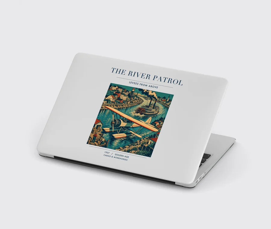 VINTAGE G4050 - The River Patrol - Designed MacBook Cases design on lightgray
