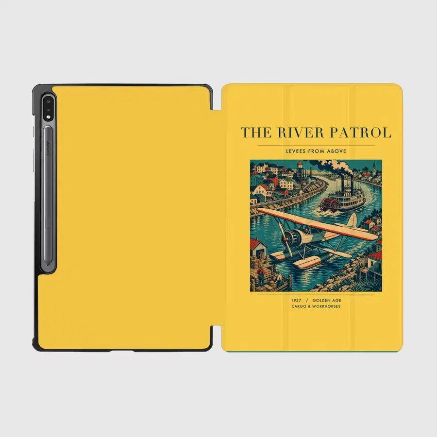 VINTAGE G4050 - The River Patrol - Designed iPad & Samsung Tablet Cases design on yellow samsung