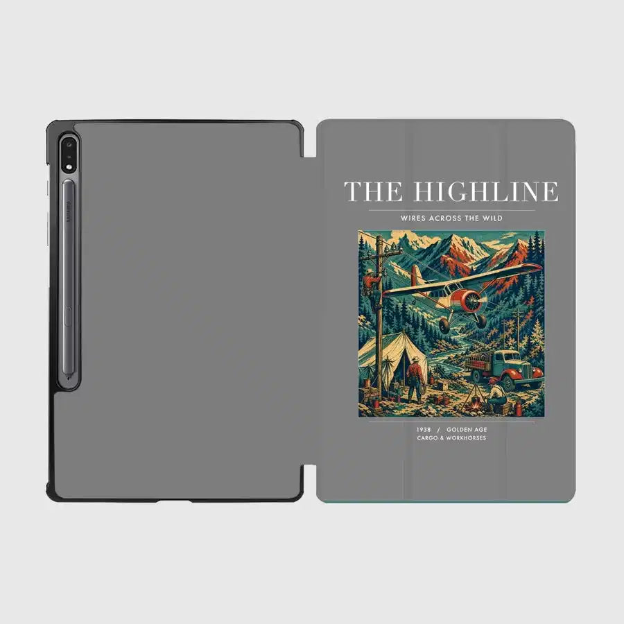 VINTAGE G4051 - The Highline - Designed iPad & Samsung Tablet Cases design on gray samsung