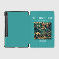 Thumbnail for VINTAGE G4051 - The Highline - Designed iPad & Samsung Tablet Cases design on turquoise samsung
