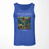 Thumbnail for VINTAGE G4051 - The Highline - Designed Tank Tops design on blue
