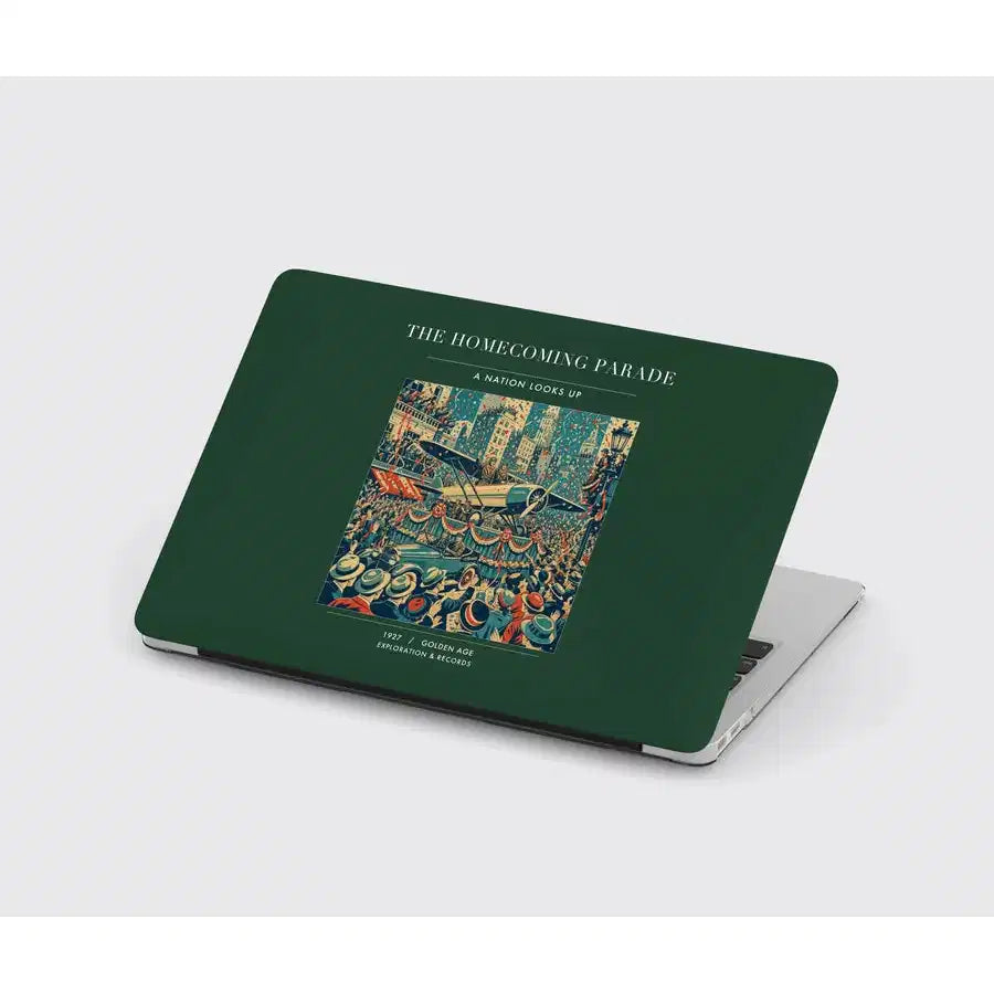 VINTAGE G4053 - The Homecoming Parade - Designed MacBook Cases design on darkgreen
