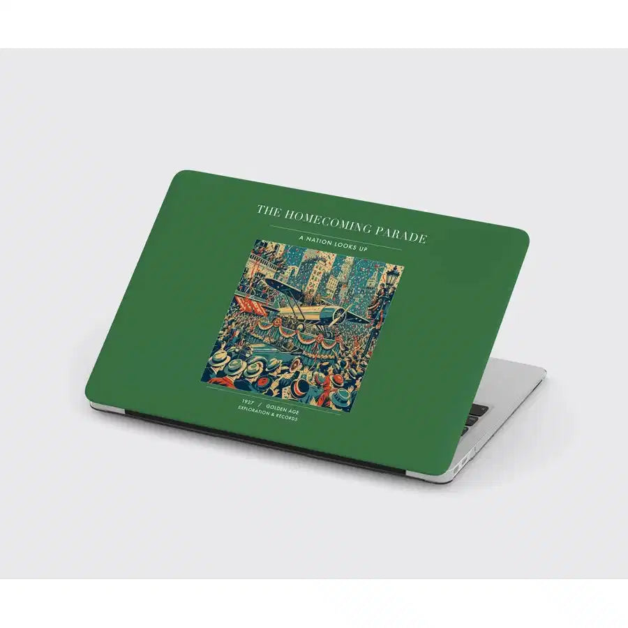 VINTAGE G4053 - The Homecoming Parade - Designed MacBook Cases design on green