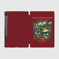 Thumbnail for VINTAGE G4055 - The Flying Boat Era - Designed iPad & Samsung Tablet Cases design on darkred samsung