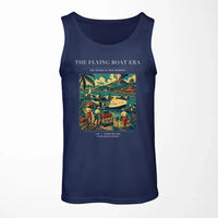 Thumbnail for VINTAGE G4055 - The Flying Boat Era - Designed Tank Tops design on darkblue
