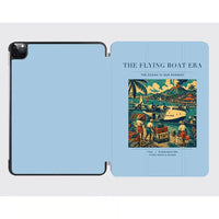 Thumbnail for VINTAGE G4055 - The Flying Boat Era - Designed iPad & Samsung Tablet Cases design on lightblue ipad