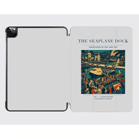 Thumbnail for VINTAGE G4056 - The Seaplane Dock - Designed iPad & Samsung Tablet Cases design on lightgray ipad