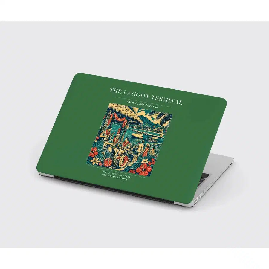 VINTAGE G4057 - The Lagoon Terminal - Designed MacBook Cases design on green