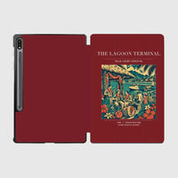 Thumbnail for VINTAGE G4057 - The Lagoon Terminal - Designed iPad & Samsung Tablet Cases design on darkred samsung