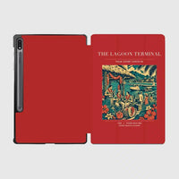 Thumbnail for VINTAGE G4057 - The Lagoon Terminal - Designed iPad & Samsung Tablet Cases design on red samsung
