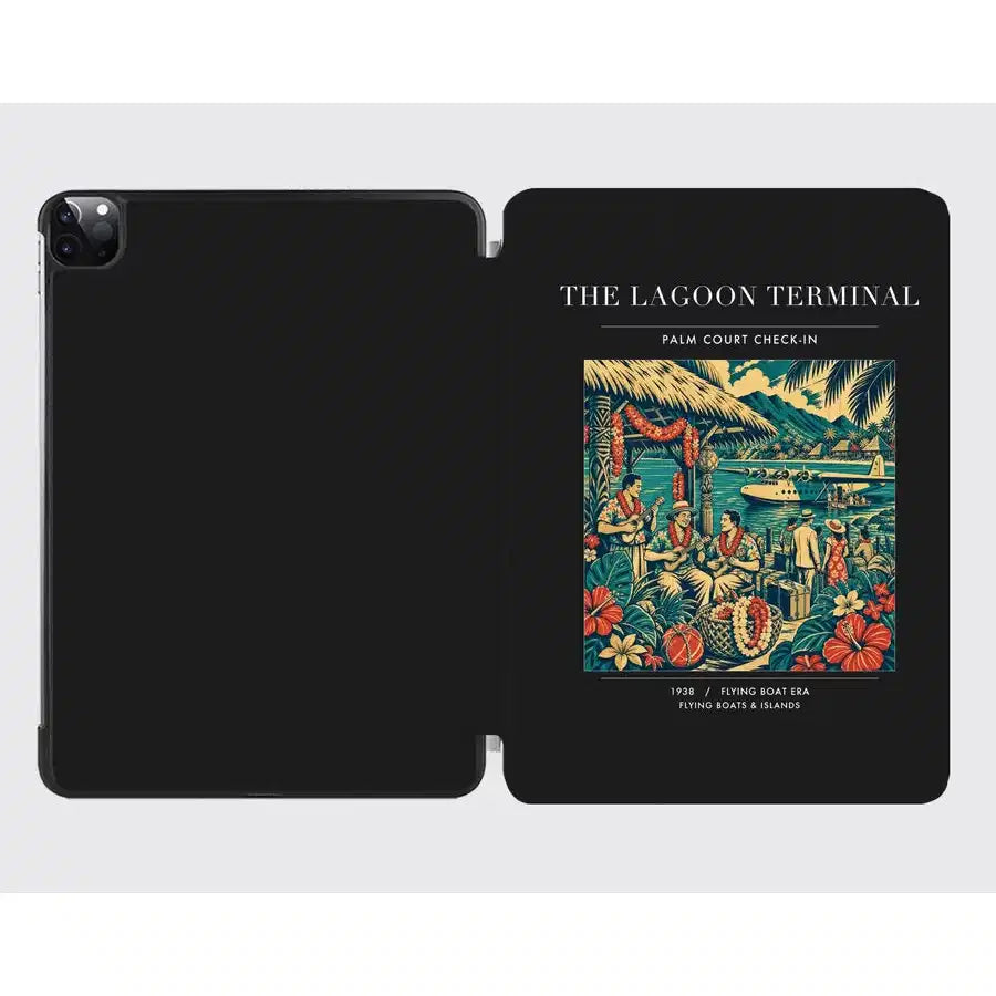 VINTAGE G4057 - The Lagoon Terminal - Designed iPad & Samsung Tablet Cases design on black ipad