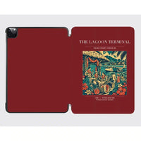 Thumbnail for VINTAGE G4057 - The Lagoon Terminal - Designed iPad & Samsung Tablet Cases design on darkred ipad