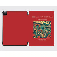 Thumbnail for VINTAGE G4057 - The Lagoon Terminal - Designed iPad & Samsung Tablet Cases design on red ipad