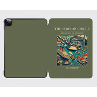 Thumbnail for VINTAGE G4059 - The Harbor Circle - Designed iPad & Samsung Tablet Cases design on greenarmy ipad