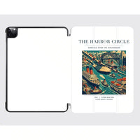 Thumbnail for VINTAGE G4059 - The Harbor Circle - Designed iPad & Samsung Tablet Cases design on white ipad