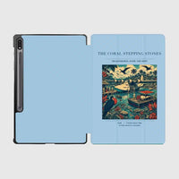 Thumbnail for VINTAGE G4060 - The Coral Stepping Stones - Designed iPad & Samsung Tablet Cases design on lightblue samsung