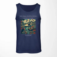 Thumbnail for VINTAGE G4060 - The Coral Stepping Stones - Designed Tank Tops design on darkblue