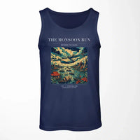 Thumbnail for VINTAGE G4061 - The Monsoon Run - Designed Tank Tops design on darkblue