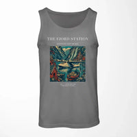 Thumbnail for VINTAGE G4062 - The Fjord Station - Designed Tank Tops design on gray