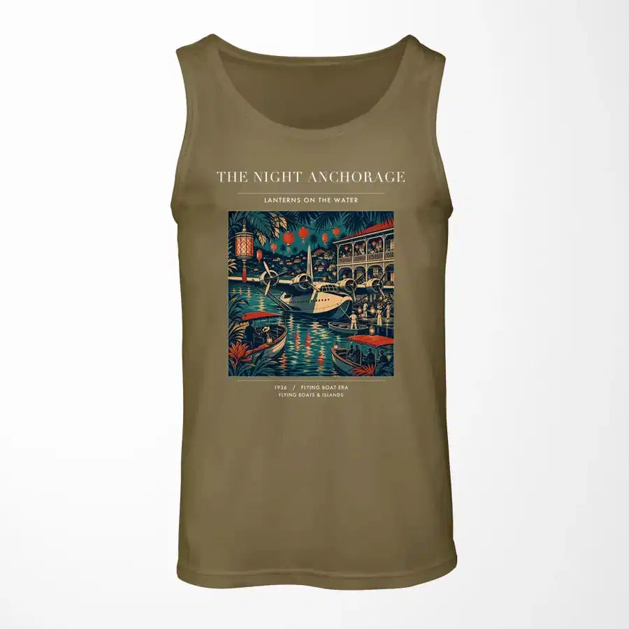 VINTAGE G4063 - The Night Anchorage - Designed Tank Tops design on greenarmy