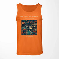 Thumbnail for VINTAGE G4063 - The Night Anchorage - Designed Tank Tops design on orange