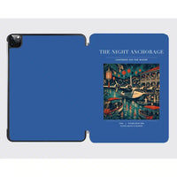 Thumbnail for VINTAGE G4063 - The Night Anchorage - Designed iPad & Samsung Tablet Cases design on blue ipad