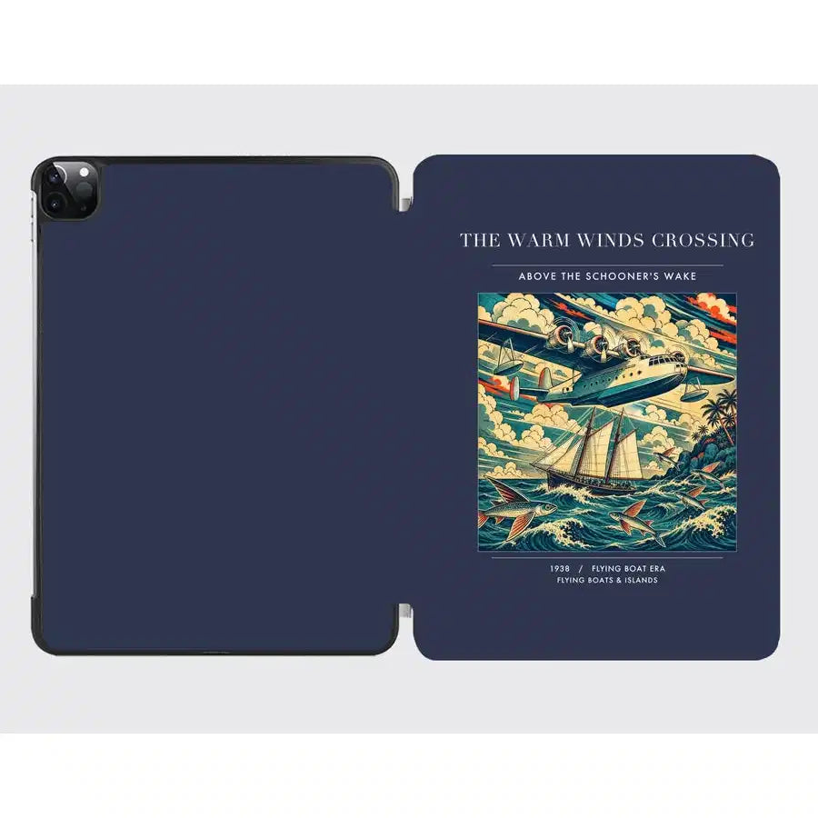 VINTAGE G4067 - The Warm Winds Crossing - Designed iPad & Samsung Tablet Cases design on navyblue ipad