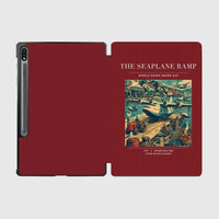 Thumbnail for VINTAGE G4068 - The Seaplane Ramp - Designed iPad & Samsung Tablet Cases design on darkred samsung