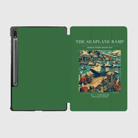 Thumbnail for VINTAGE G4068 - The Seaplane Ramp - Designed iPad & Samsung Tablet Cases design on green samsung