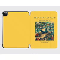 Thumbnail for VINTAGE G4068 - The Seaplane Ramp - Designed iPad & Samsung Tablet Cases design on yellow ipad
