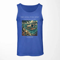 Thumbnail for VINTAGE G4069 - The Atoll Fuel Stop - Designed Tank Tops design on blue