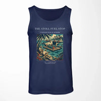 Thumbnail for VINTAGE G4069 - The Atoll Fuel Stop - Designed Tank Tops design on darkblue