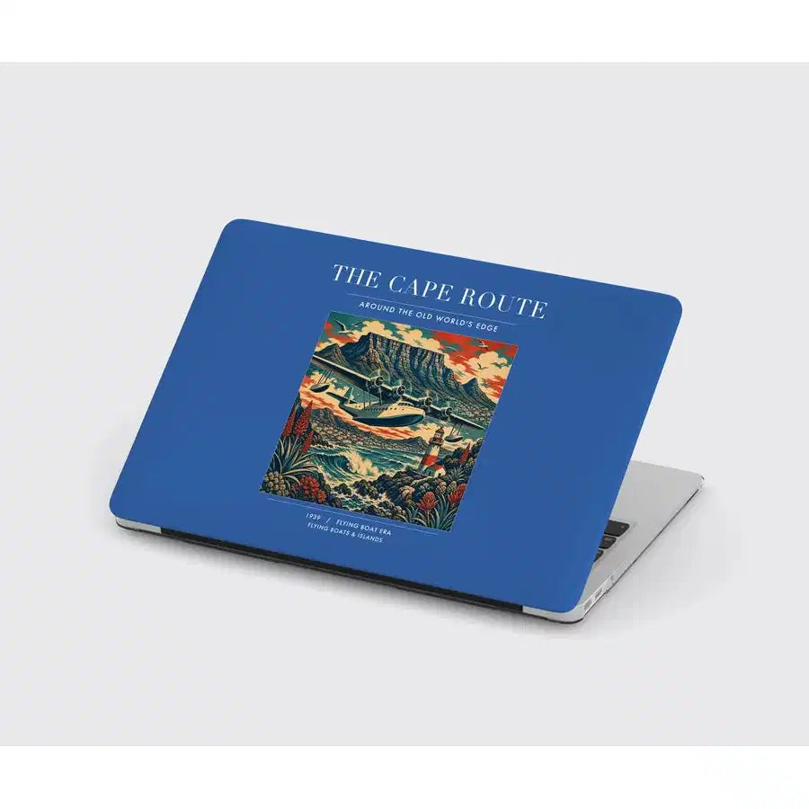 VINTAGE G4070 - The Cape Route - Designed MacBook Cases design on blue