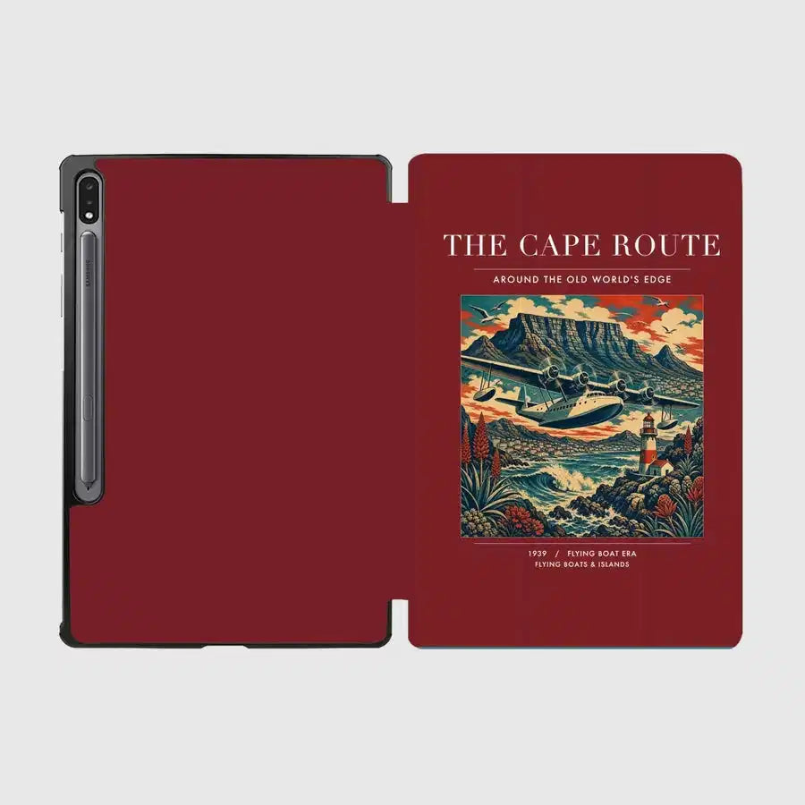 VINTAGE G4070 - The Cape Route - Designed iPad & Samsung Tablet Cases design on darkred samsung