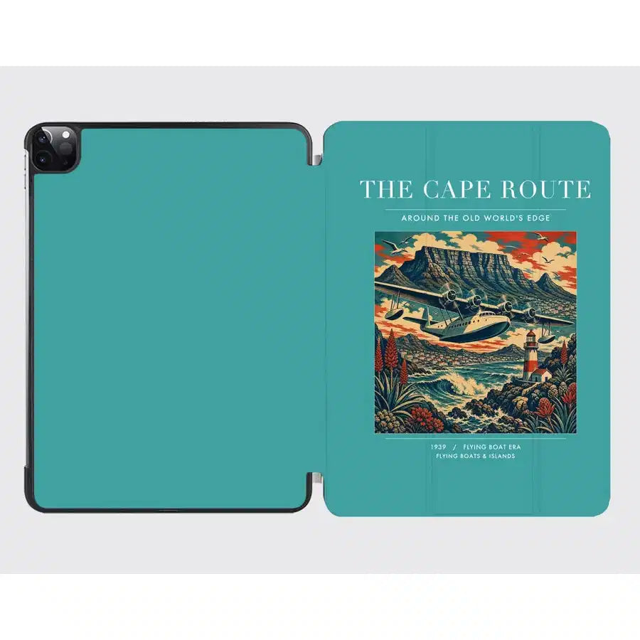VINTAGE G4070 - The Cape Route - Designed iPad & Samsung Tablet Cases design on turquoise ipad