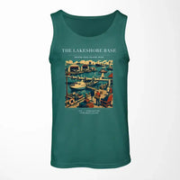 Thumbnail for VINTAGE G4071 - The Lakeshore Base - Designed Tank Tops design on green