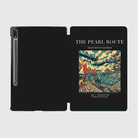 Thumbnail for VINTAGE G4072 - The Pearl Route - Designed iPad & Samsung Tablet Cases design on black samsung