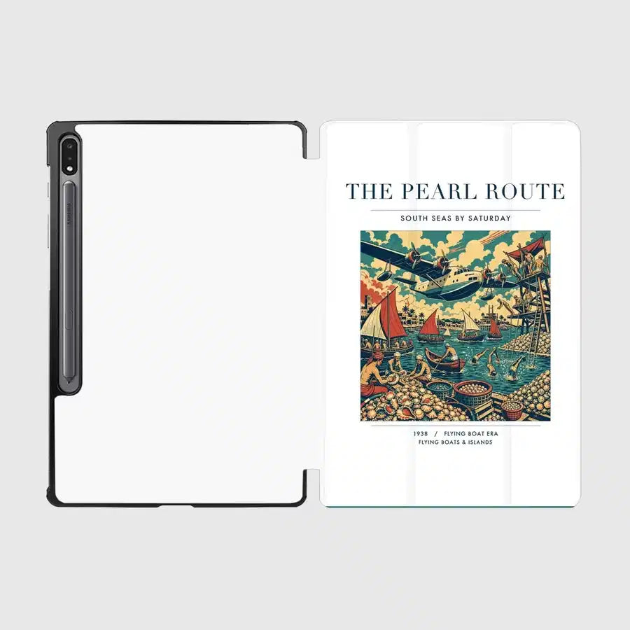 VINTAGE G4072 - The Pearl Route - Designed iPad & Samsung Tablet Cases design on white samsung