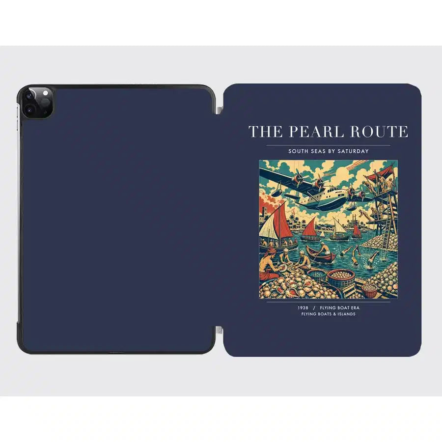 VINTAGE G4072 - The Pearl Route - Designed iPad & Samsung Tablet Cases design on navyblue ipad
