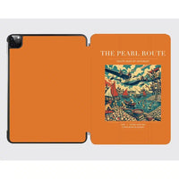 Thumbnail for VINTAGE G4072 - The Pearl Route - Designed iPad & Samsung Tablet Cases design on orange ipad