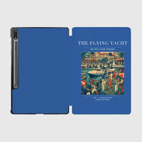 Thumbnail for VINTAGE G4075 - The Flying Yacht - Designed iPad & Samsung Tablet Cases design on blue samsung
