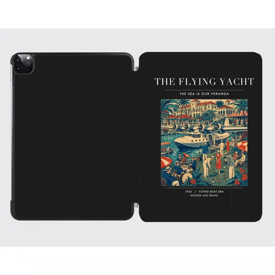VINTAGE G4075 - The Flying Yacht - Designed iPad & Samsung Tablet Cases design on black ipad