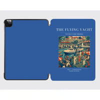 Thumbnail for VINTAGE G4075 - The Flying Yacht - Designed iPad & Samsung Tablet Cases design on blue ipad