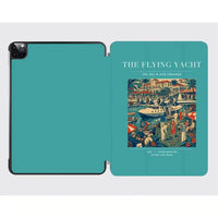 Thumbnail for VINTAGE G4075 - The Flying Yacht - Designed iPad & Samsung Tablet Cases design on turquoise ipad
