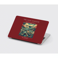 Thumbnail for VINTAGE G4077 - The Canal Stopover - Designed MacBook Cases design on darkred