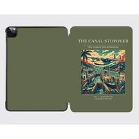 Thumbnail for VINTAGE G4077 - The Canal Stopover - Designed iPad & Samsung Tablet Cases design on greenarmy ipad