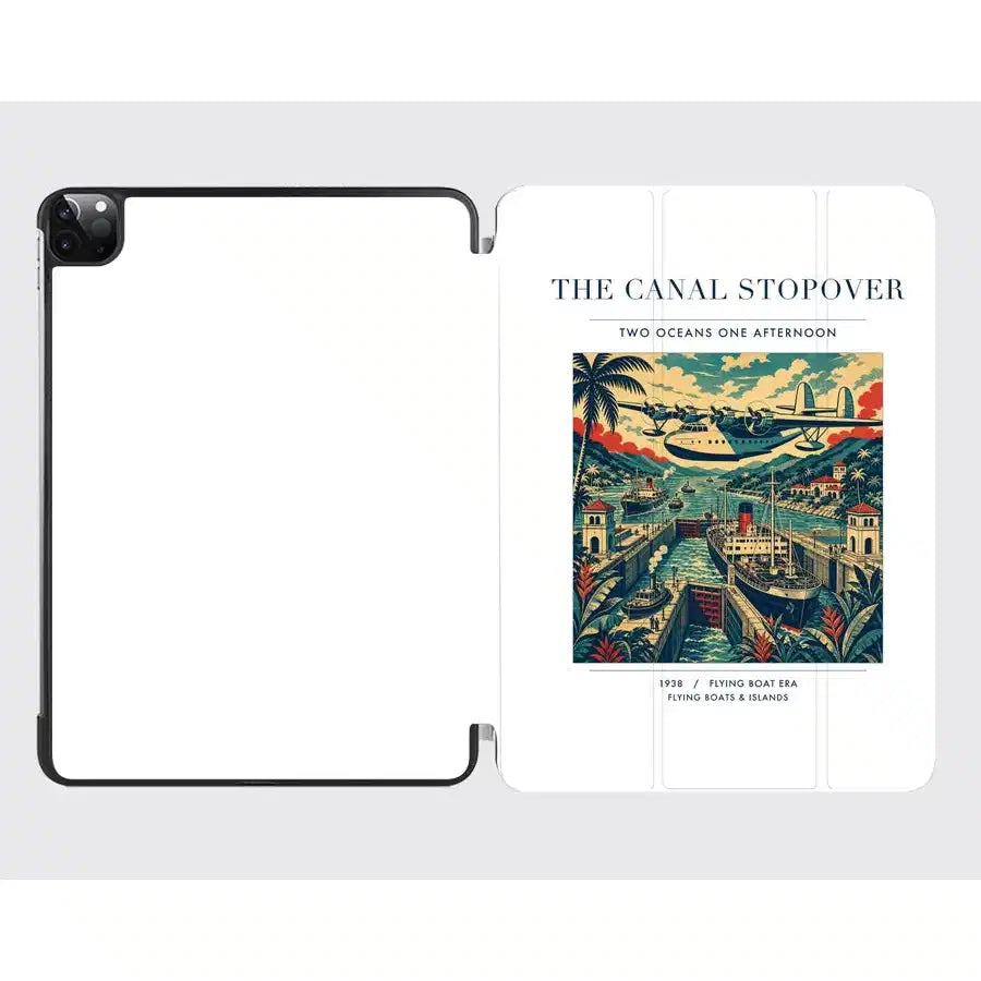 VINTAGE G4077 - The Canal Stopover - Designed iPad & Samsung Tablet Cases design on white ipad