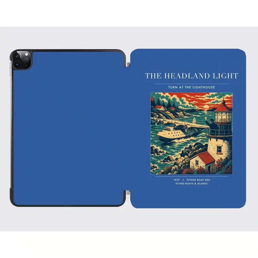 VINTAGE G4078 - The Headland Light - Designed iPad & Samsung Tablet Cases design on blue ipad